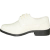 JEAN YVES Boy JY02KID Dress Shoe Formal Tuxedo for Prom & Wedding Ivory Patent
