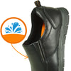 VANGELO Men Slip Resistant Shoe NICK-3 Black  - Wide Width Available