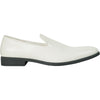 VANGELO Men Dress Shoe VALLO-3 Loafer Formal Tuxedo for Prom & Wedding Ivory Matte - Wide Width Available - Ortholite Insole